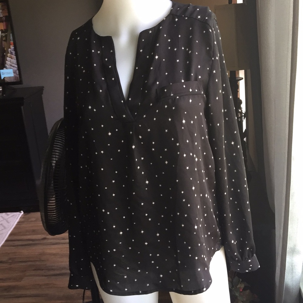 H&M Black Silky blouse Medium